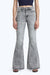HIGH RISE HIGH-STRETCH FLARE DENIM JEANS OSF1133 GRAY