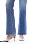 HIGH RISE BOOTCUT JEANS BUTTUM FLY WITH PATCH POCKET DENIM OSF1140