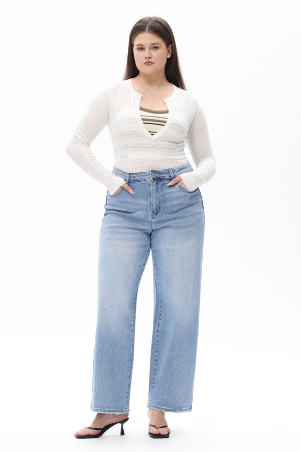 Classic High Rise Straight Jeans