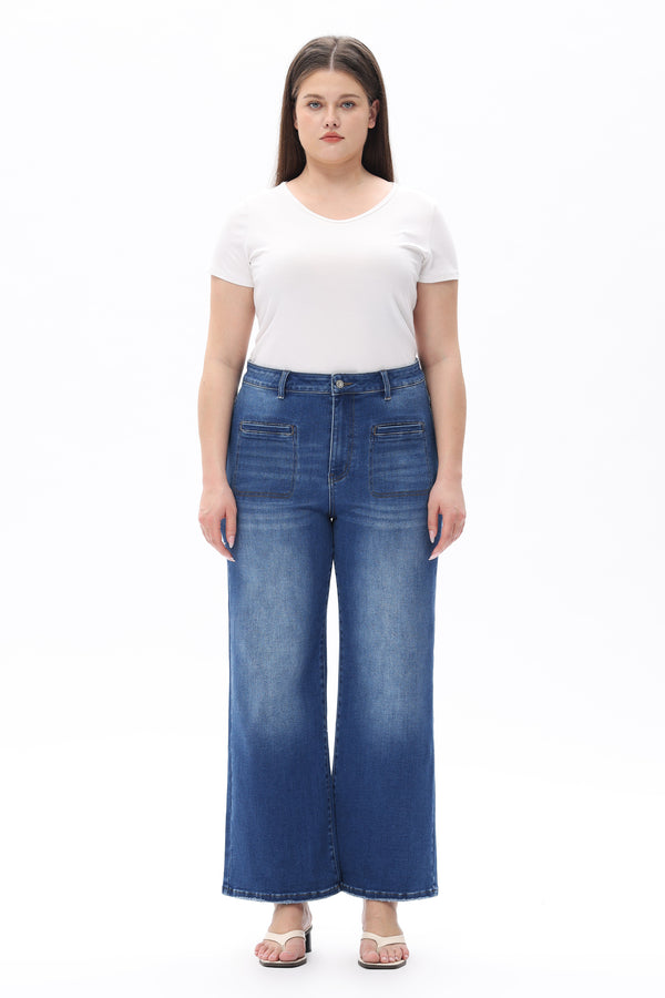 Functional High Rise Straight Jeans