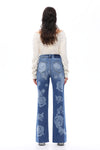Bohemian Super High Rise Wide Leg Jeans