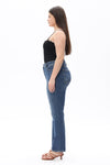 HIGH RISE CROP STRAIGHT DENIM JEANS OSTM5001EC-P