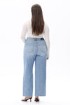 HIGH WAIST LOOSE BAGGY STRAIGHT JEANS OST5024-P