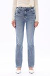 HIGH RISE STRAIGHT LEG DENIM JEANS OST5027