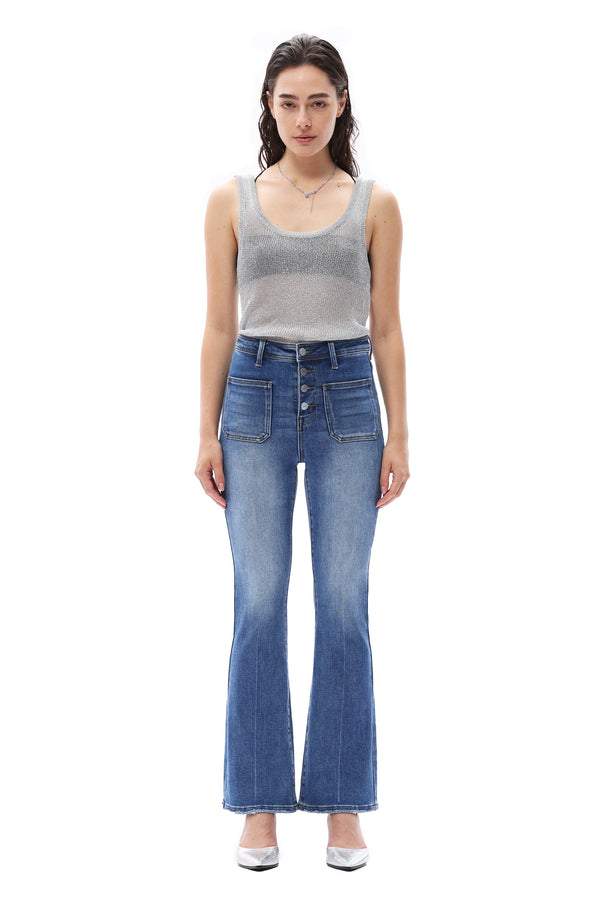 Functional High Rise Bootcut Jeans