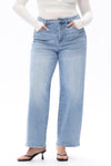 HIGH WAIST LOOSE BAGGY STRAIGHT JEANS OST5024-P