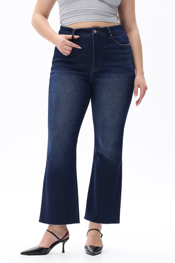 Sleek Americana High-Rise Bootcut Jeans