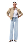 Effortless Coastal Mid Rise Wide Leg Jeans