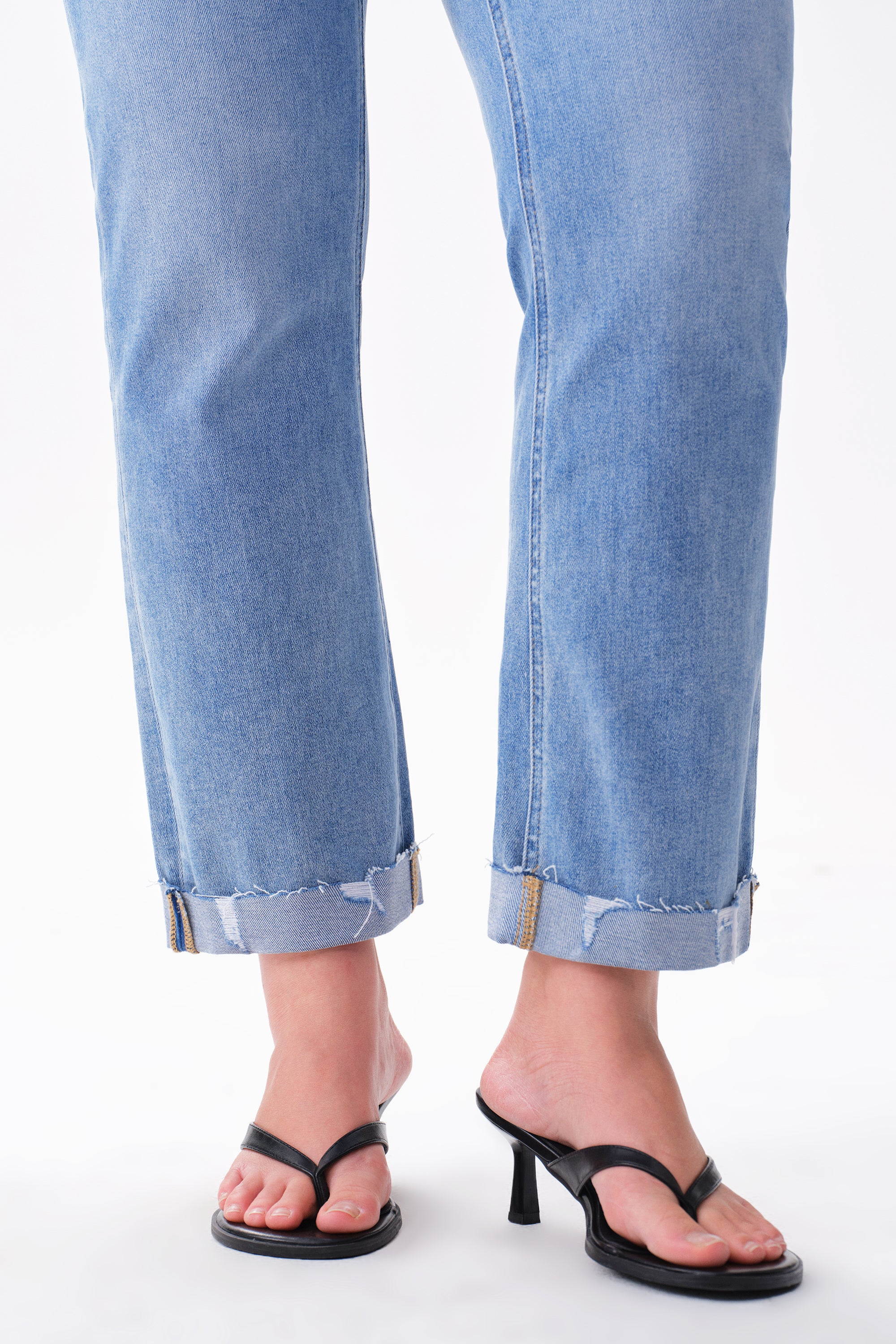 ONESO Effortless Mid Rise Straight Jeans