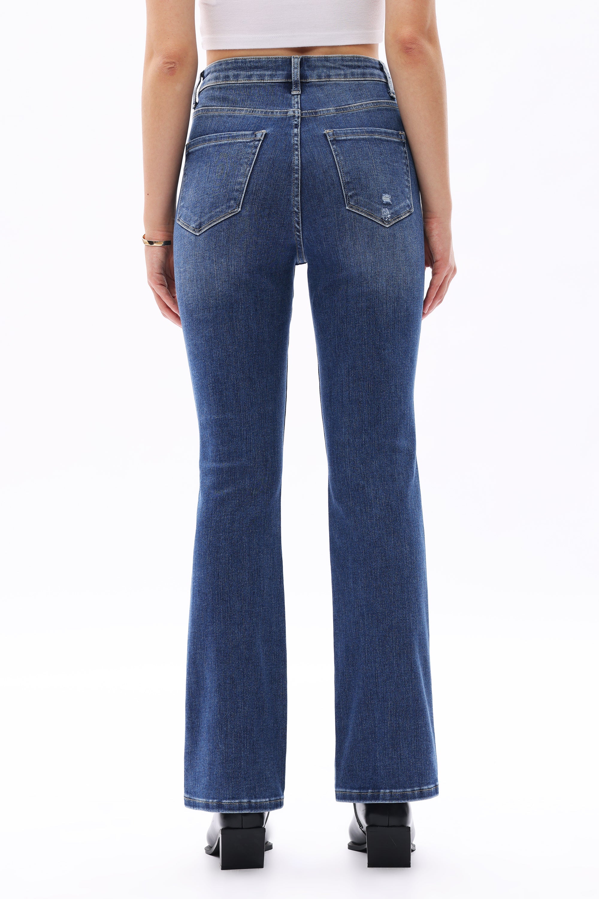 Sophisticated High-Rise Bootcut Jeans