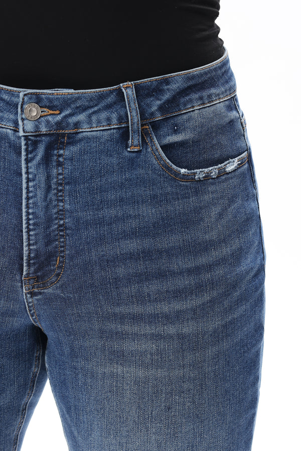 Heritage Mid Rise Straight Jeans