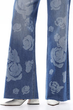Bohemian Super High Rise Wide Leg Jeans