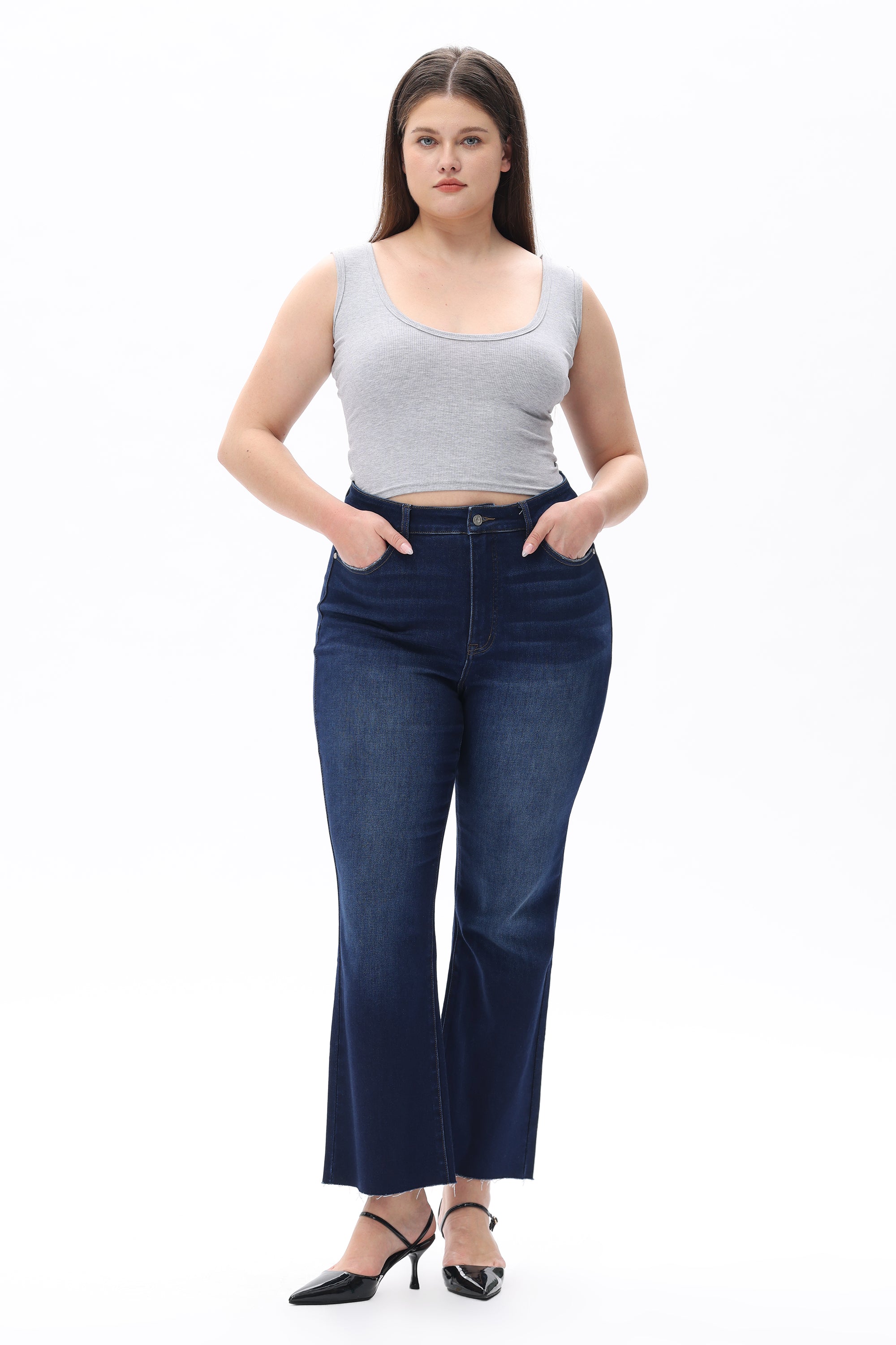 Sleek Americana High Rise Bootcut Jeans