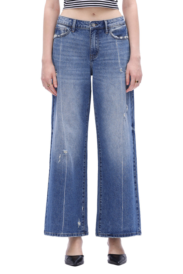 Rebellious Low Rise Wide Leg Jeans