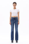 HIGH RISE SLIM FLARE DENIM JEANS OSF1139