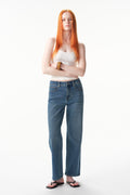 ONESO High Rise Whiskered Kick Flare Jeans
