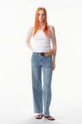 ONESO Modern High Rise Wide Leg Ankle Jeans