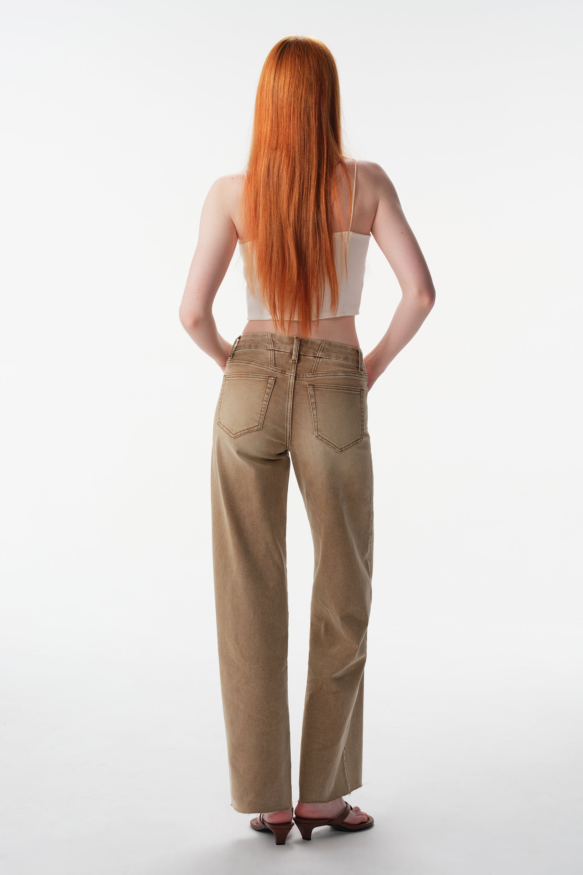 ONESO Effortless Mid Rise Wide Leg Jeans