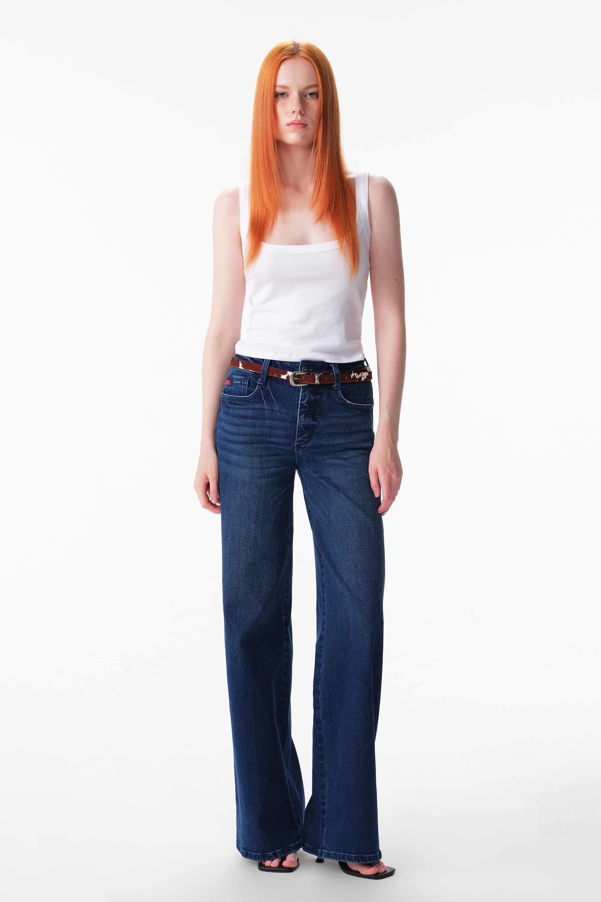 ONESO High Rise Super Wide Leg Tall Jeans
