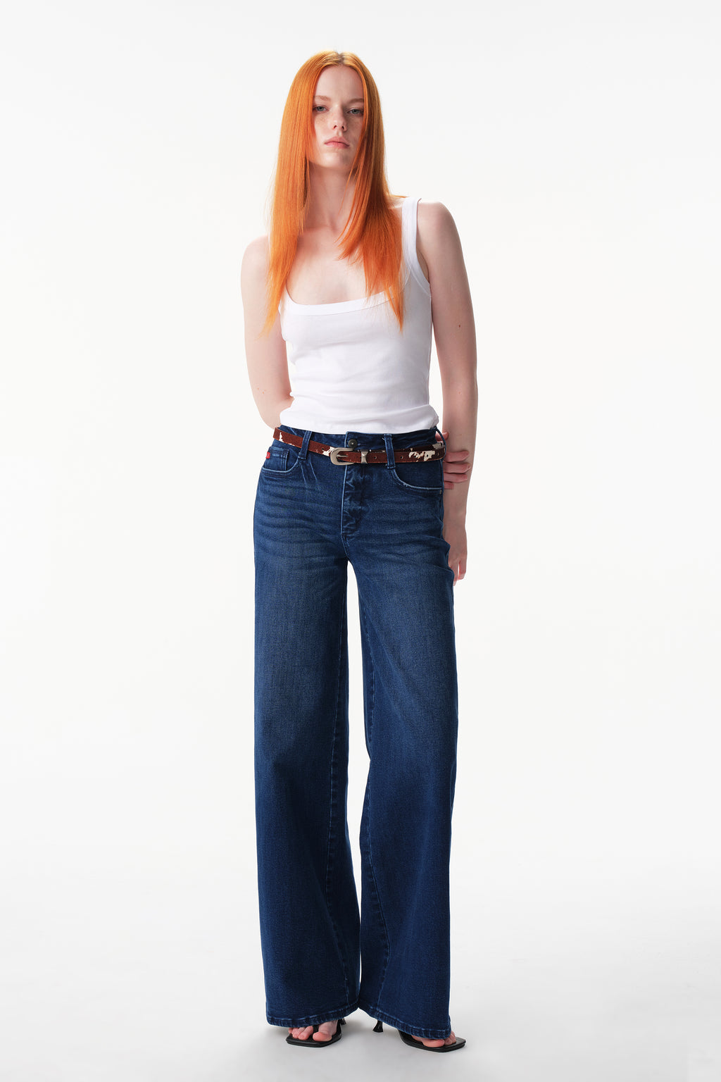 ONESO High Rise Super Wide Leg Tall Jeans