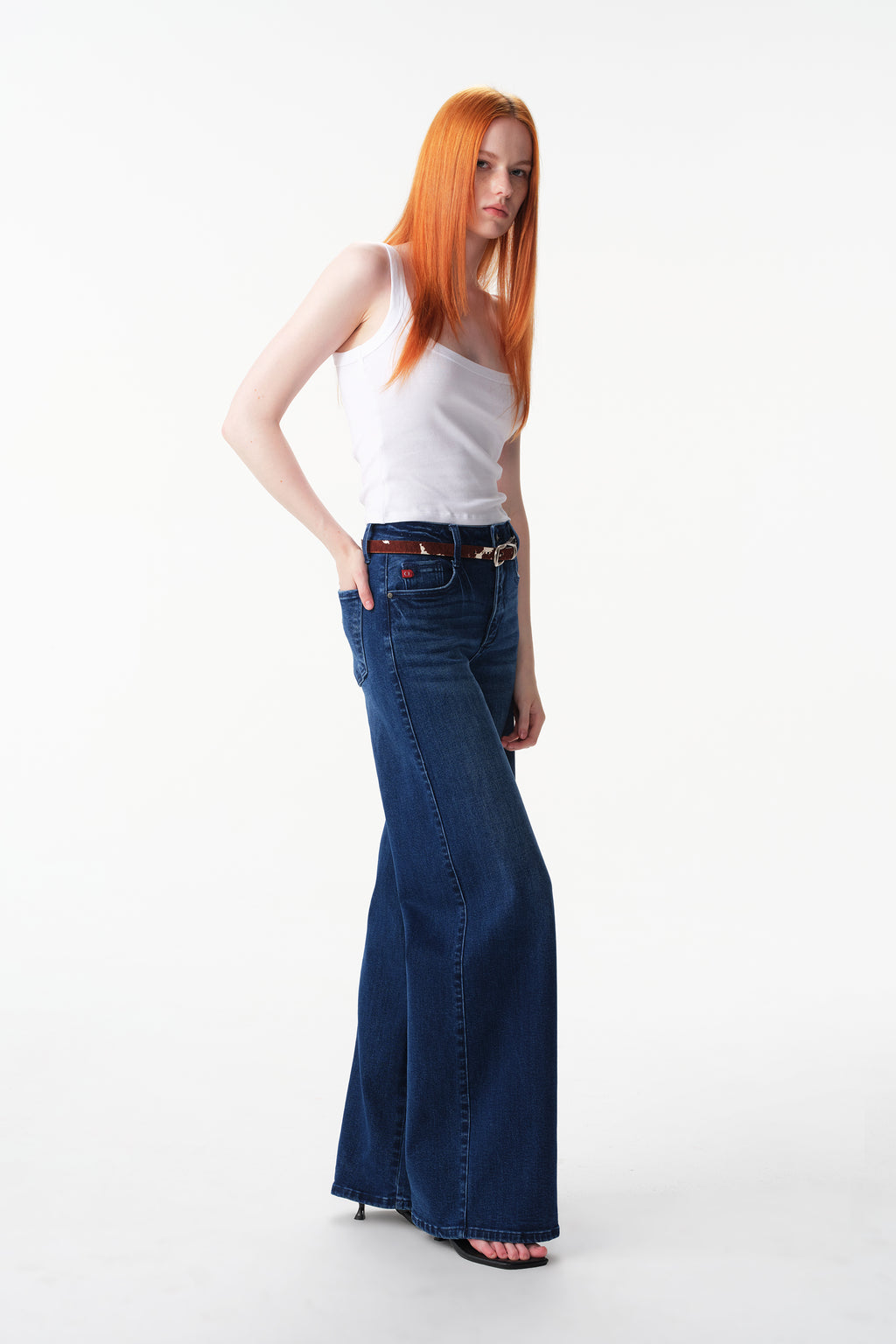 ONESO High Rise Super Wide Leg Tall Jeans
