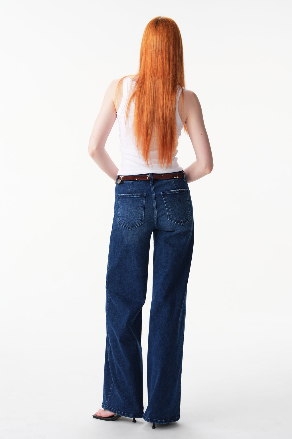 ONESO High Rise Super Wide Leg Tall Jeans
