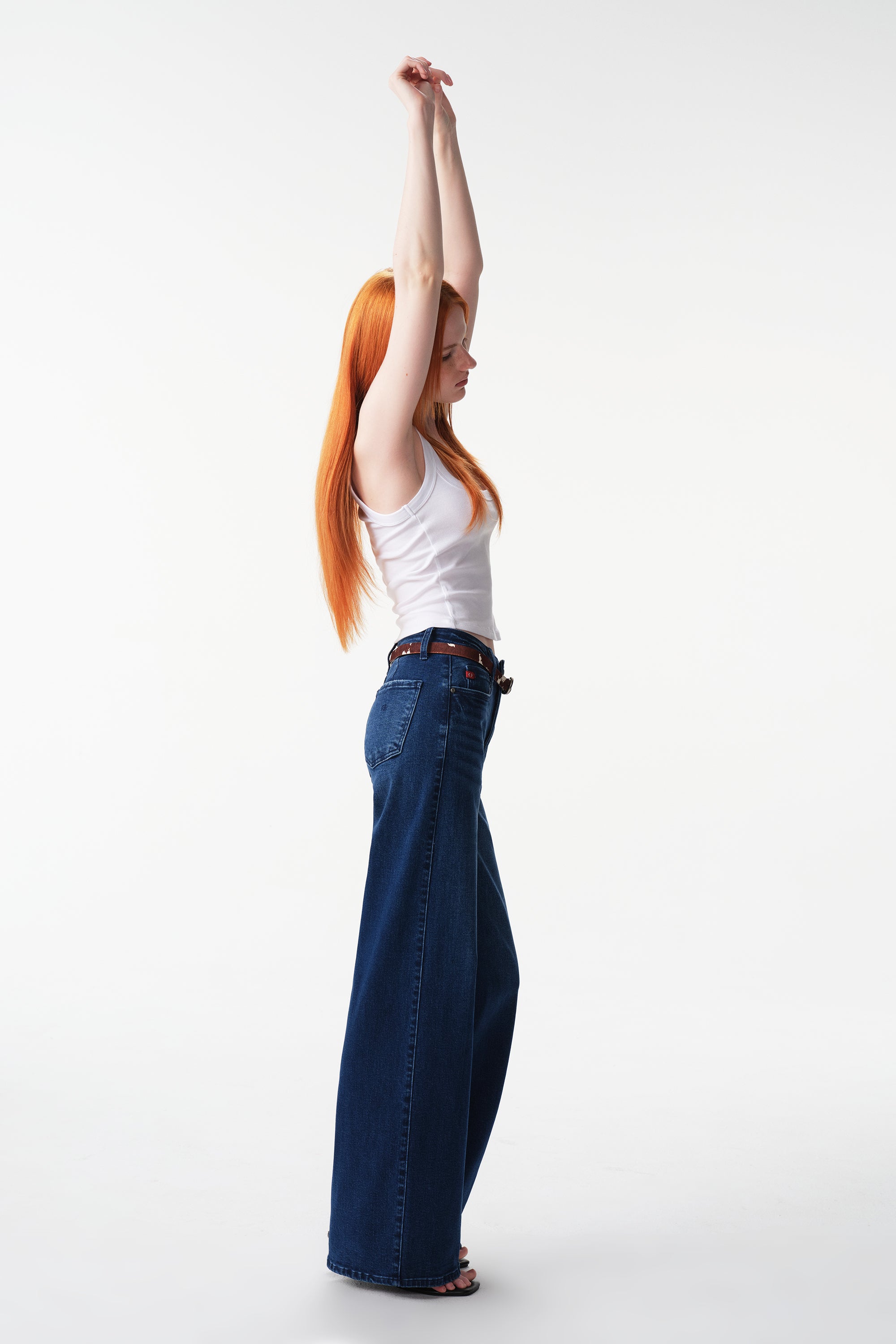 ONESO High Rise Super Wide Leg Tall Jeans