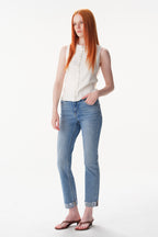 ONESO Effortless Mid Rise Straight Jeans