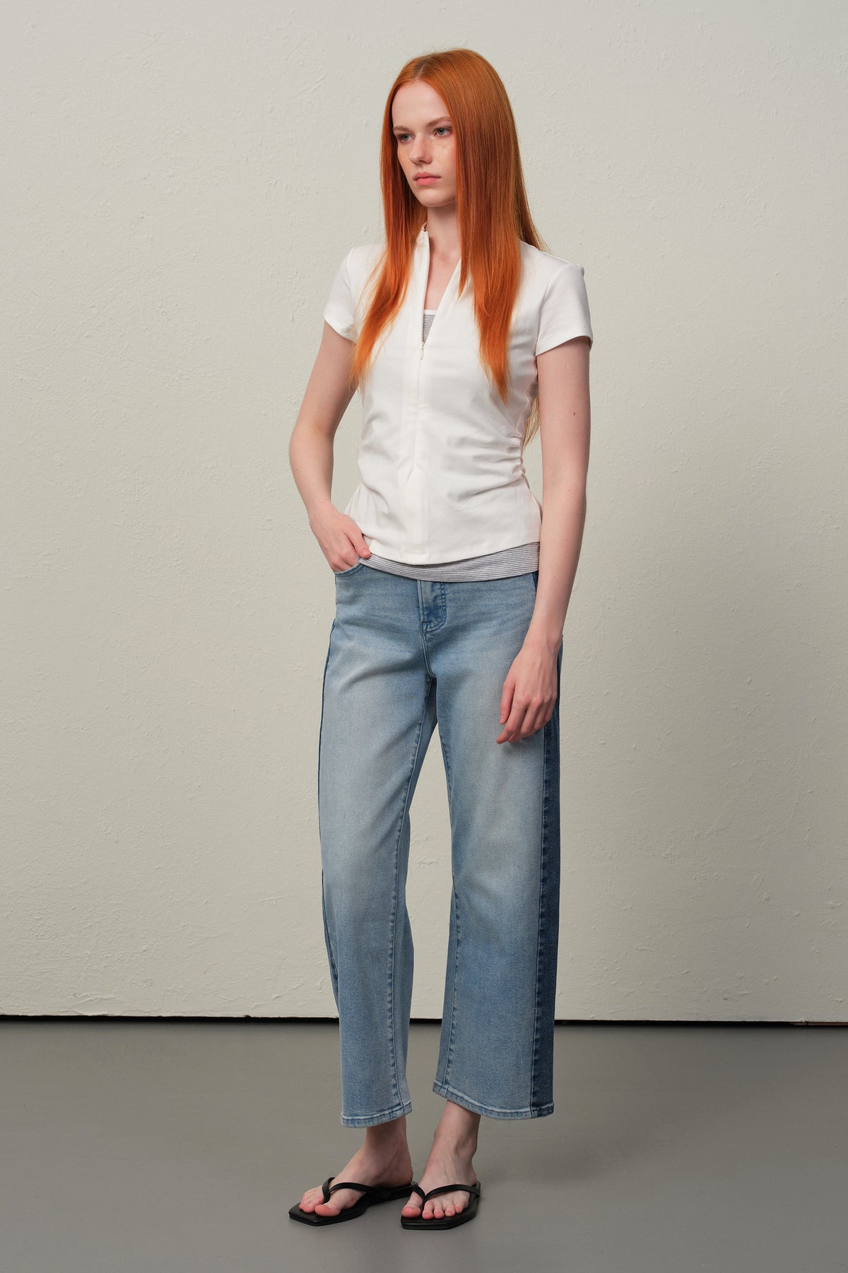 ONESO Edgy High Rise Barrel Jeans