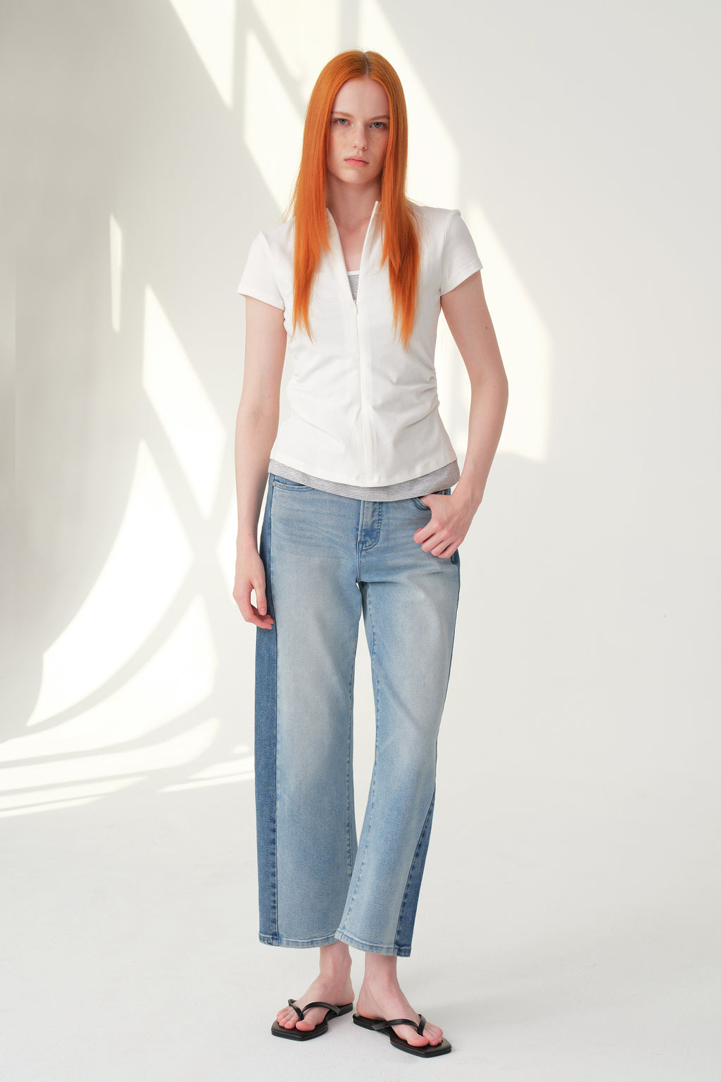 ONESO Edgy High Rise Barrel Jeans