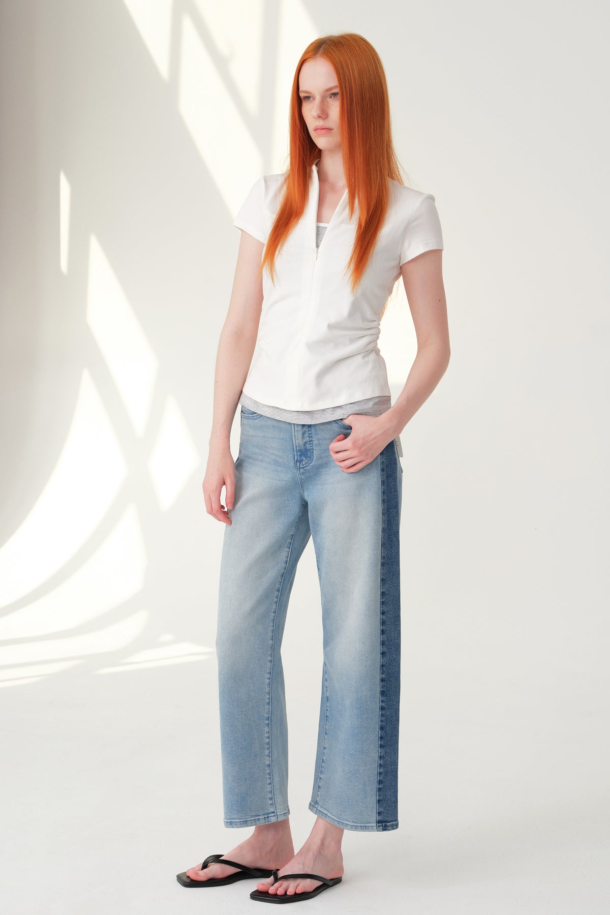 ONESO Edgy High Rise Barrel Jeans
