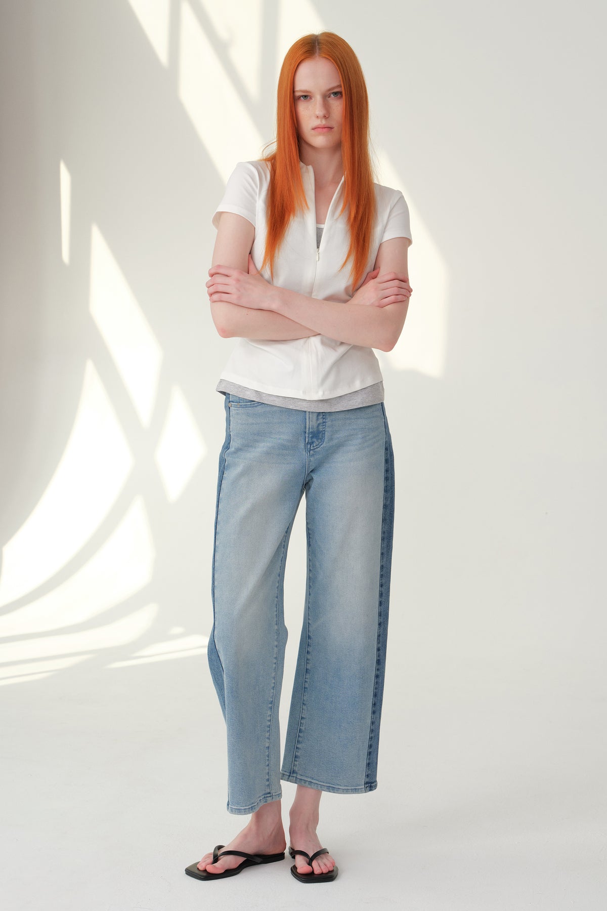 ONESO Edgy High Rise Barrel Jeans