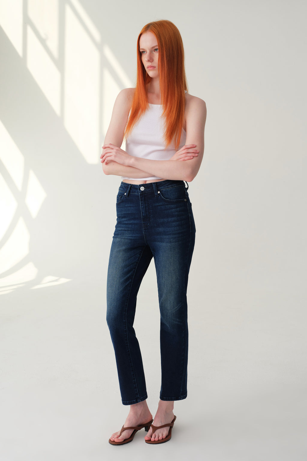 ONESO High Rise Classic Straight Jeans