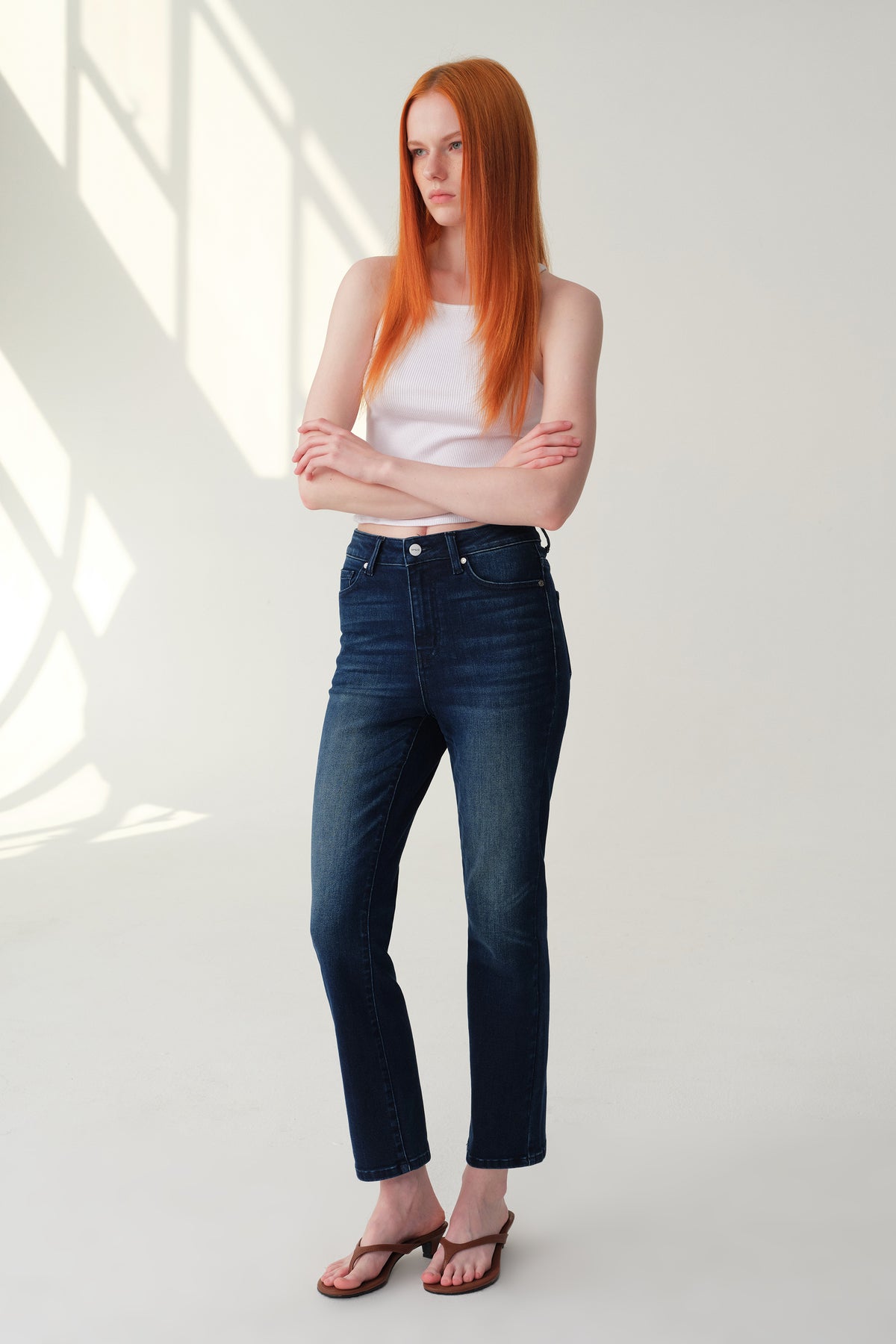 ONESO High Rise Classic Straight Jeans