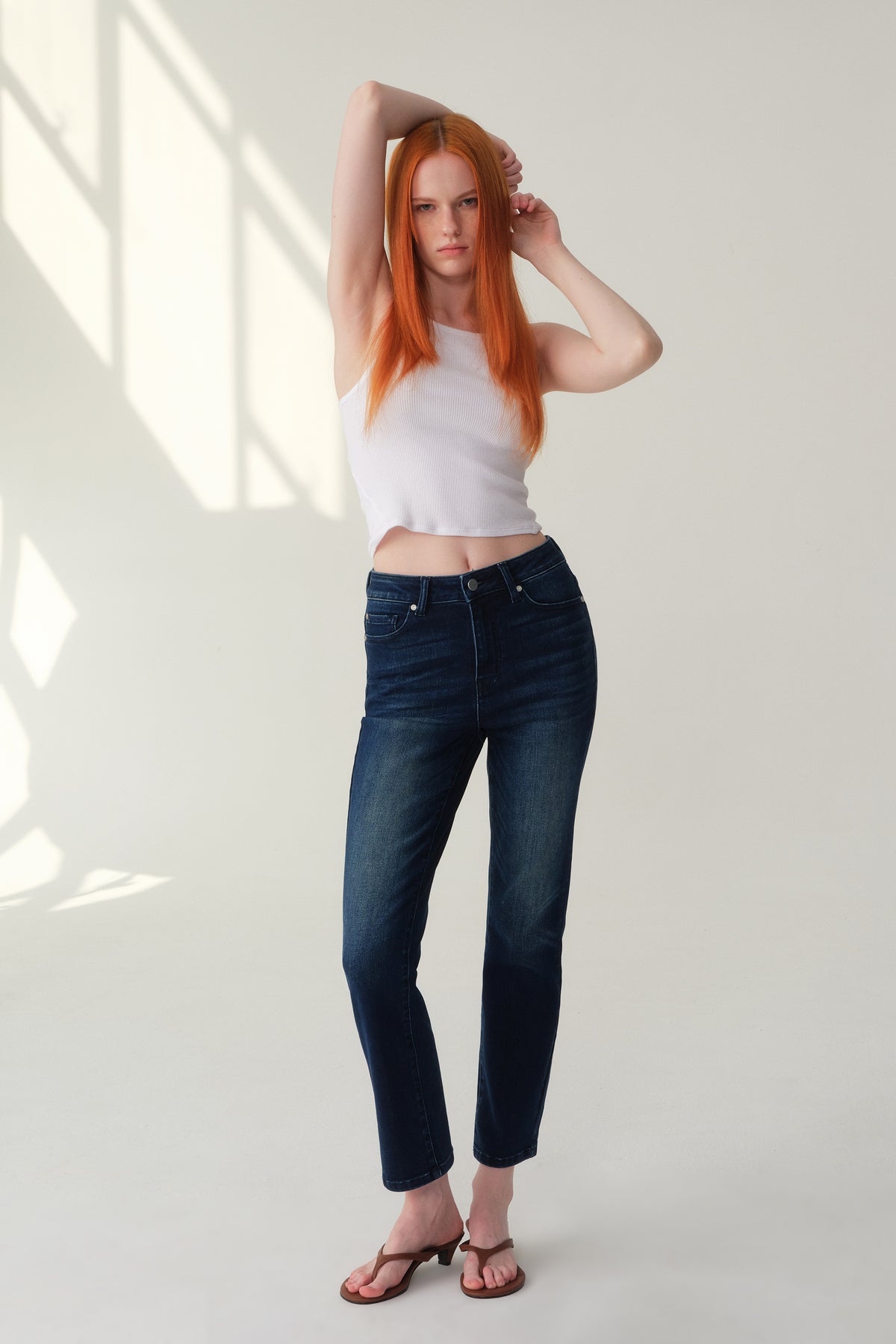 ONESO High Rise Classic Straight Jeans