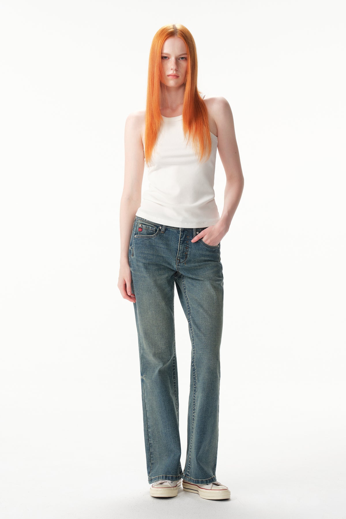 ONESO Modern Vintage Mid Rise Bootcut Jeans