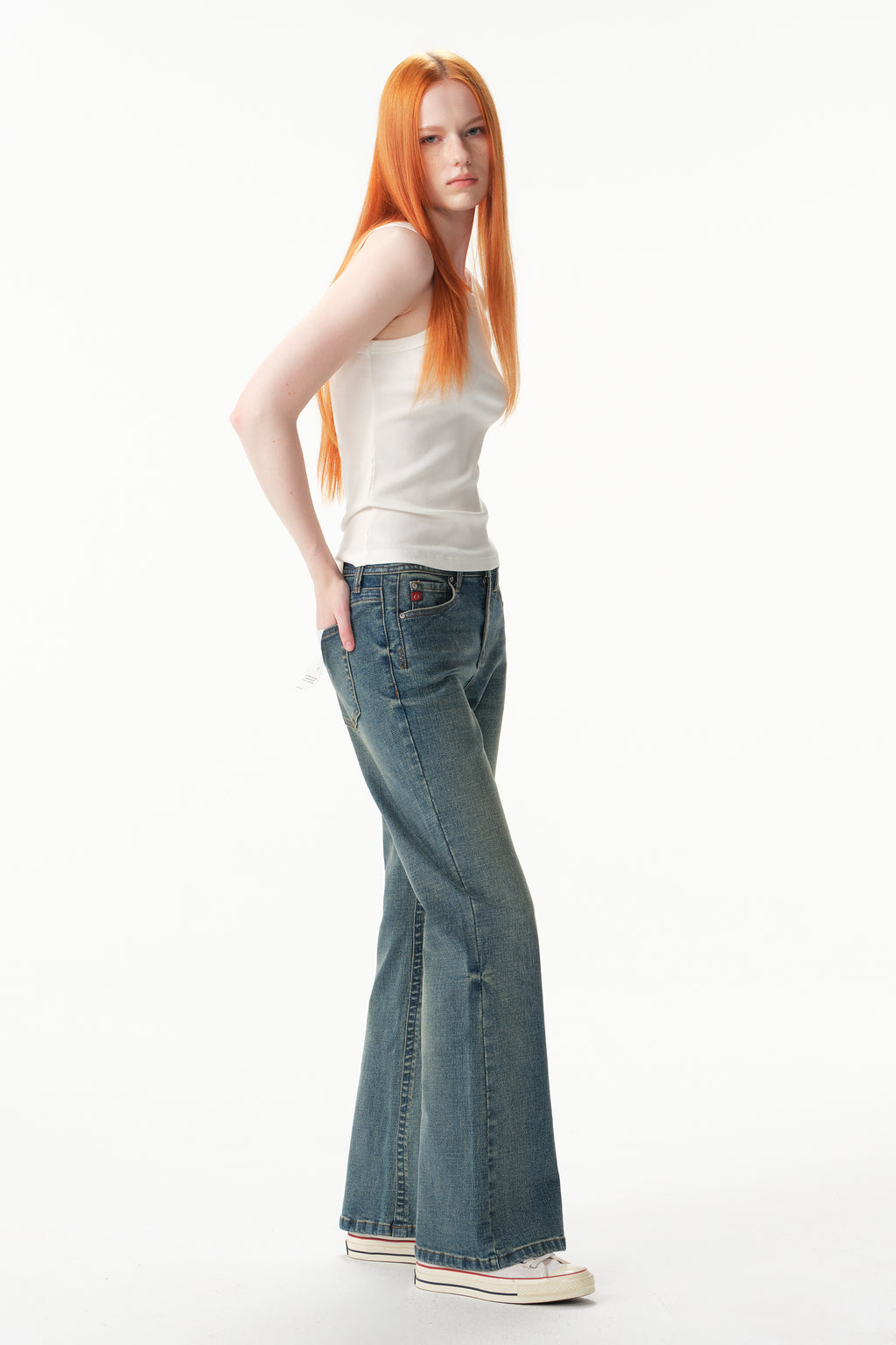ONESO Modern Vintage Mid Rise Bootcut Jeans