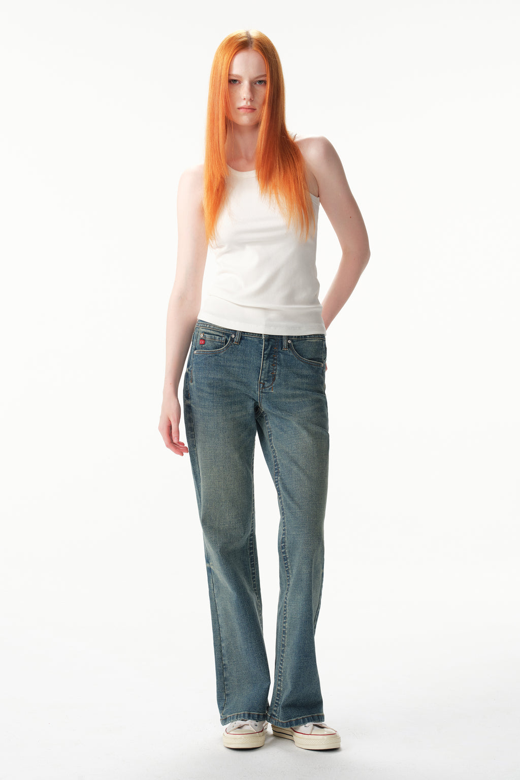 ONESO Modern Vintage Mid Rise Bootcut Jeans