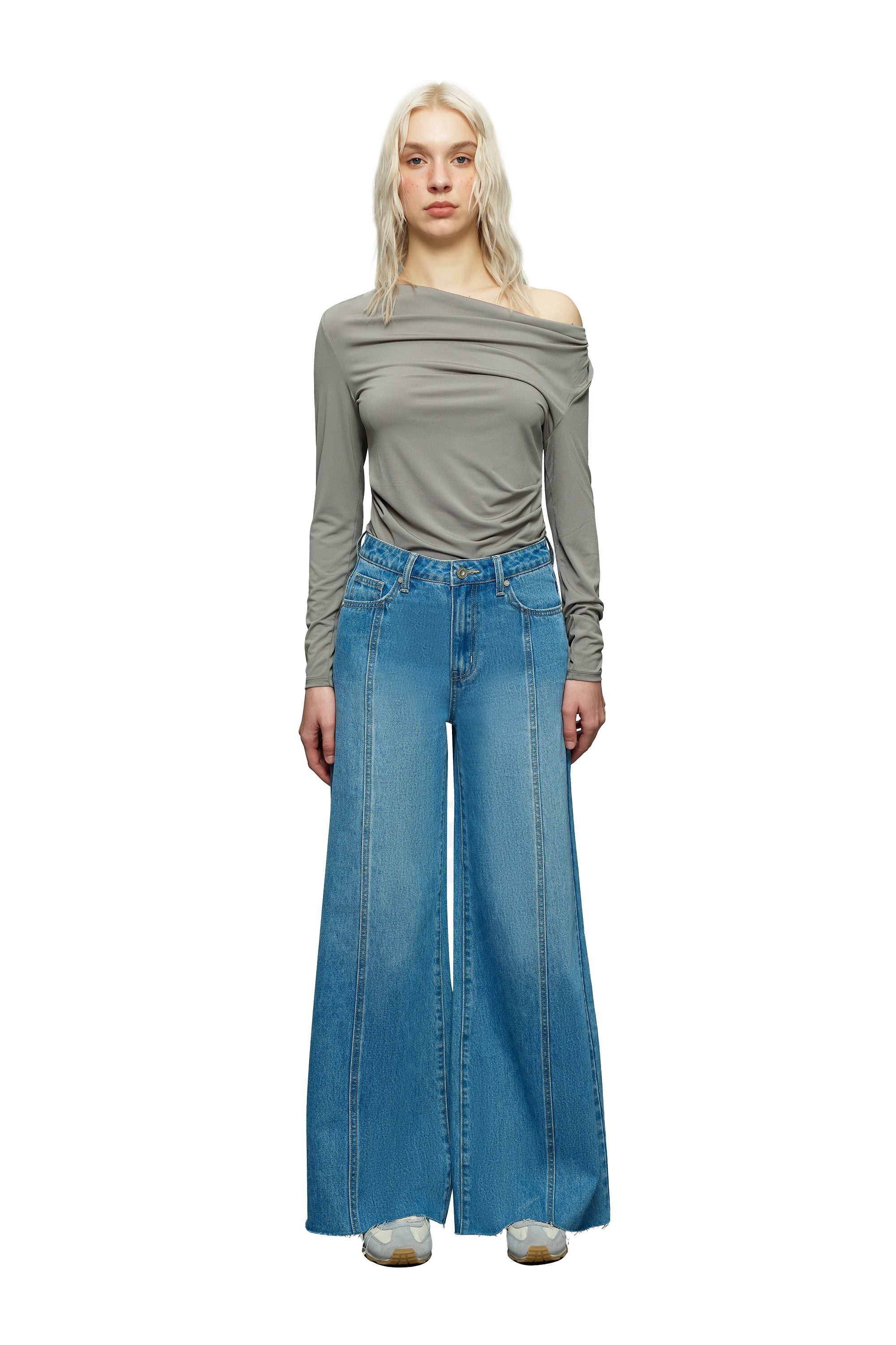 Modern High Rise Wide Leg Jeans