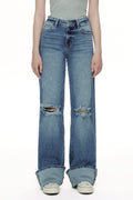 Chic High Rise Wide Leg Jeans