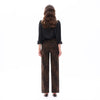 HIGH RISE RELAXED STRAIGHT LEOPARD PRINT PANTS OST5028 COFFEE