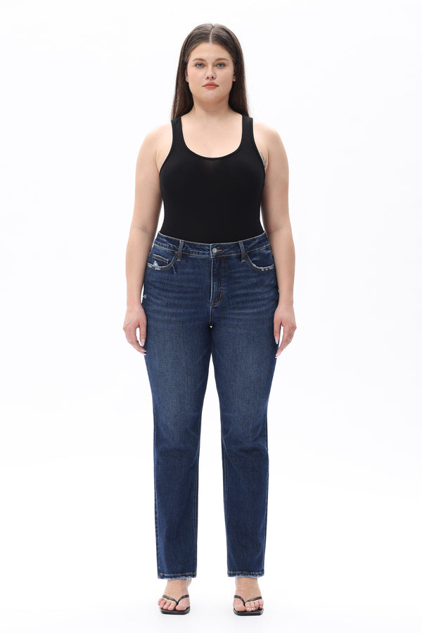 Heritage Mid Rise Straight Jeans