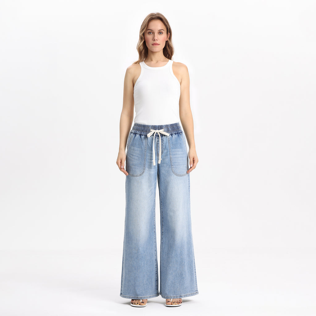 Vintage High Rise Wide Leg Jeans