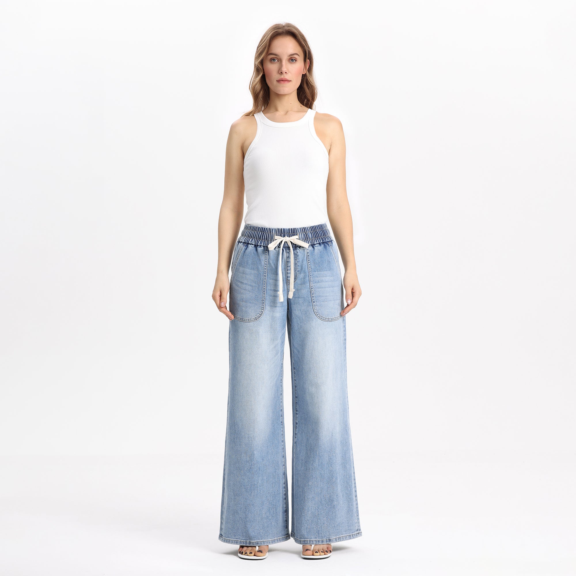 Vintage High Rise Wide Leg Jeans