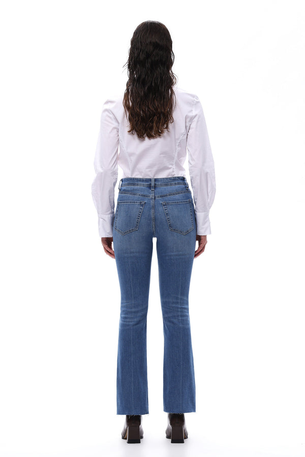 Tailored Mid Rise Bootcut Jeans