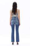 HIGH RISE BOOTCUT JEANS BUTTUM FLY WITH PATCH POCKET DENIM OSF1140
