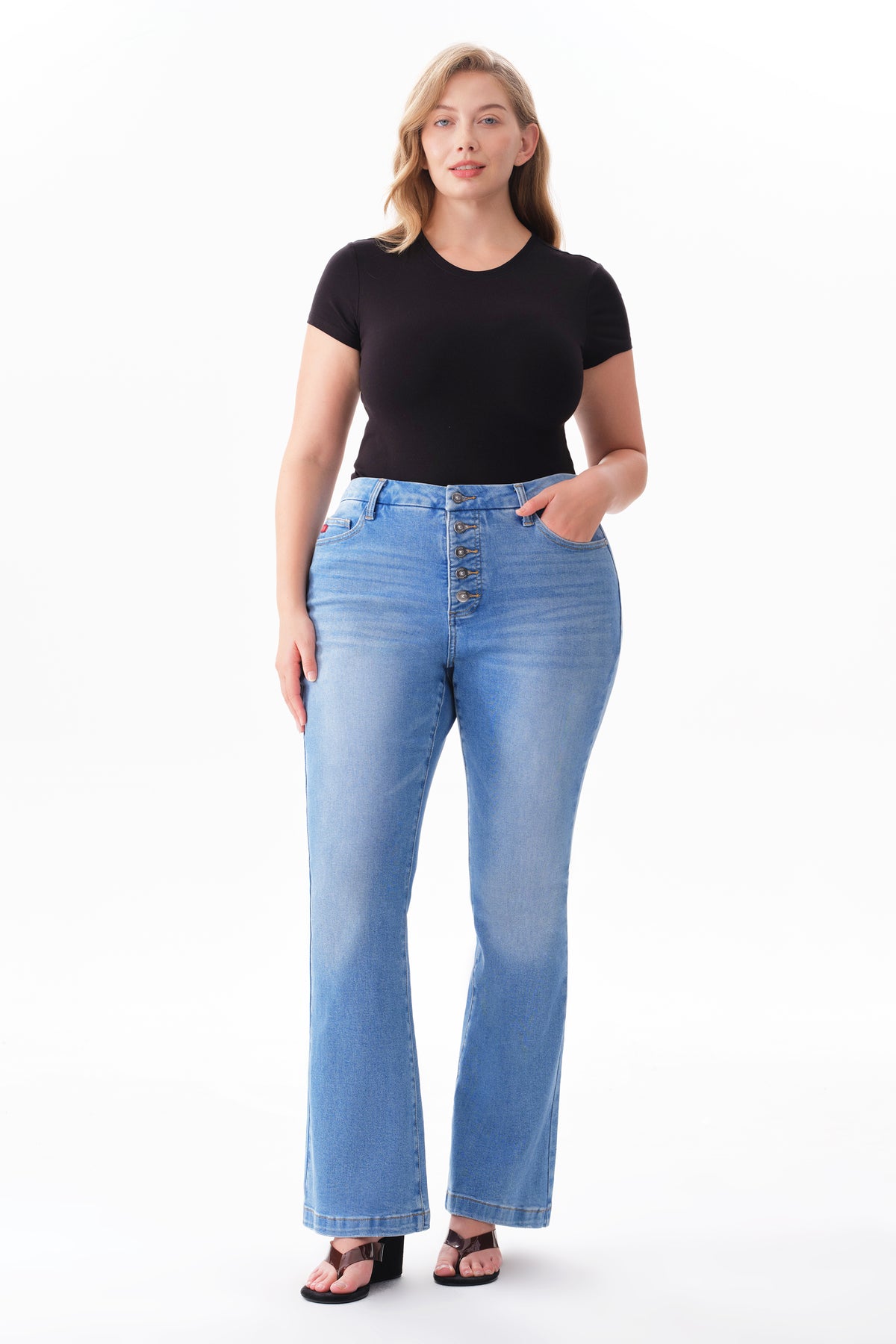 ONESO Chic High Rise Bootcut Jeans