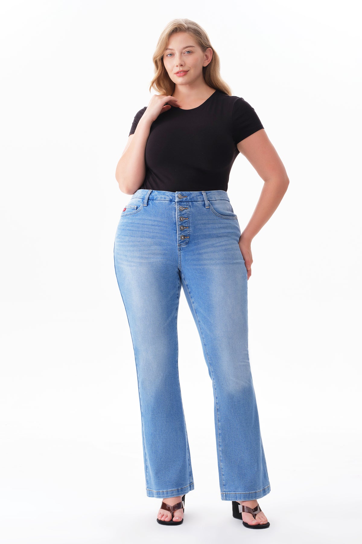 ONESO Chic High Rise Bootcut Jeans