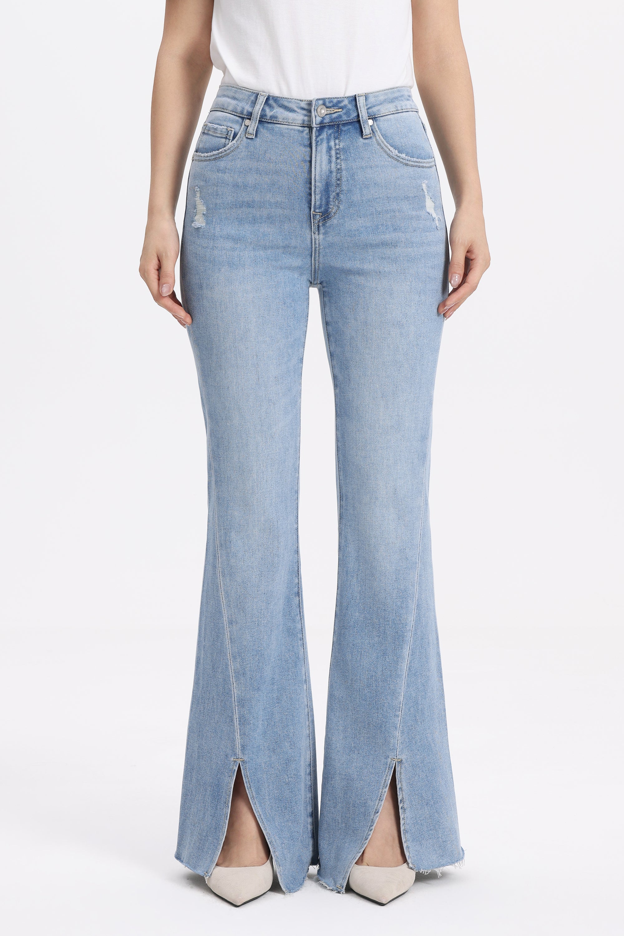 Modern Retro High Rise Flare Jeans