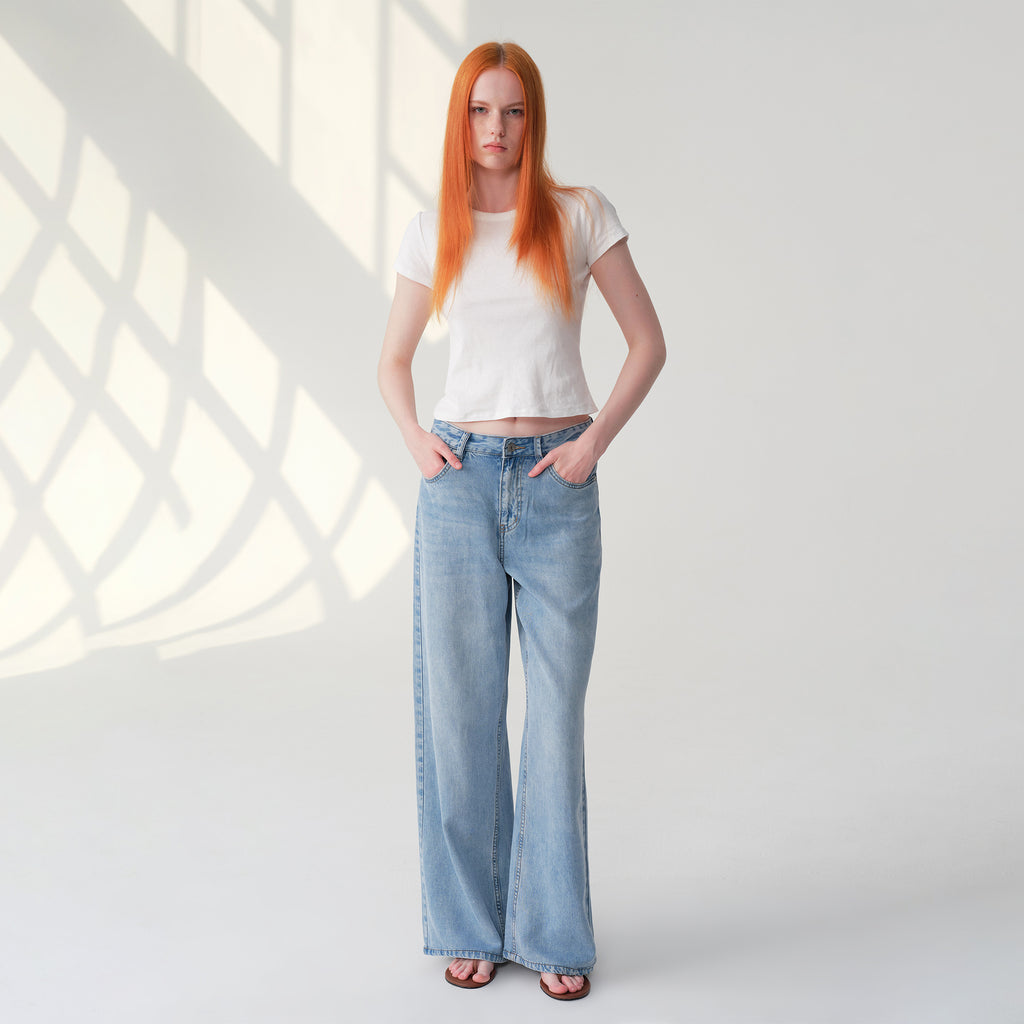 ONESO Effortless High Rise Wide Leg Jeans